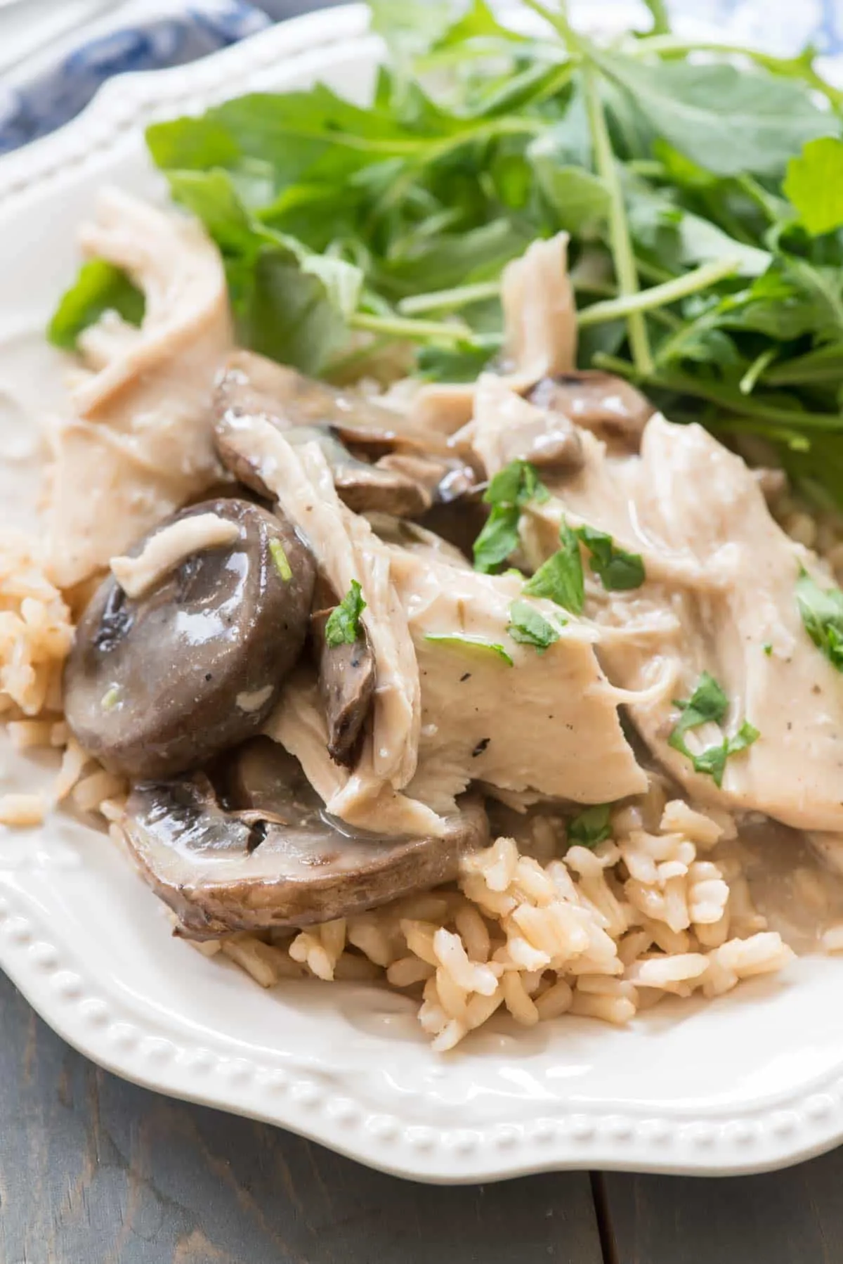 This crockpot mushroom chicken is one of those easy dinners you’ll keep coming back to. Just add a few simple ingredients to the slow cooker and let it do the work, turning everything into tender chicken in a creamy mushroom sauce. It’s a no-fuss, family-friendly meal that makes getting dinner on the table feel effortless.