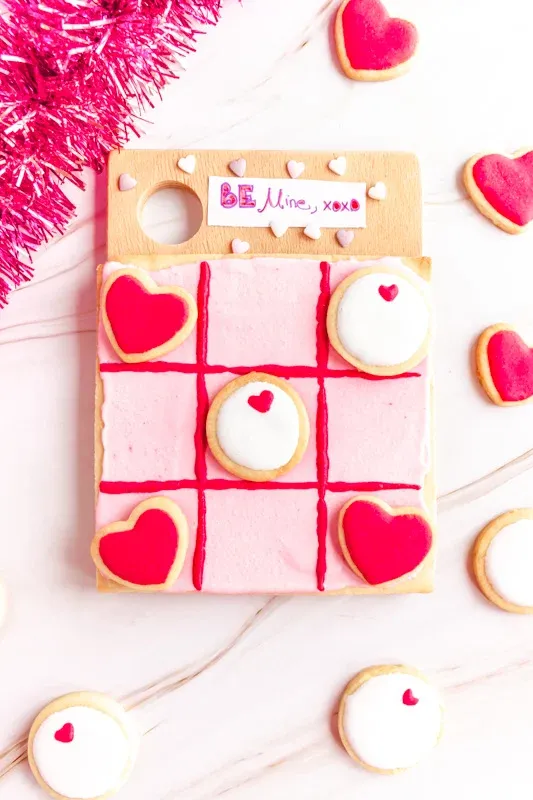 These Tic Tac Toe Valentine’s cookies are a fun, creative way to share a little love. Easy to make and decorated with a playful game design, they’re perfect for personal messages and sweet surprises. A guaranteed smile-maker for Valentine’s Day, especially for kids and classroom treats.