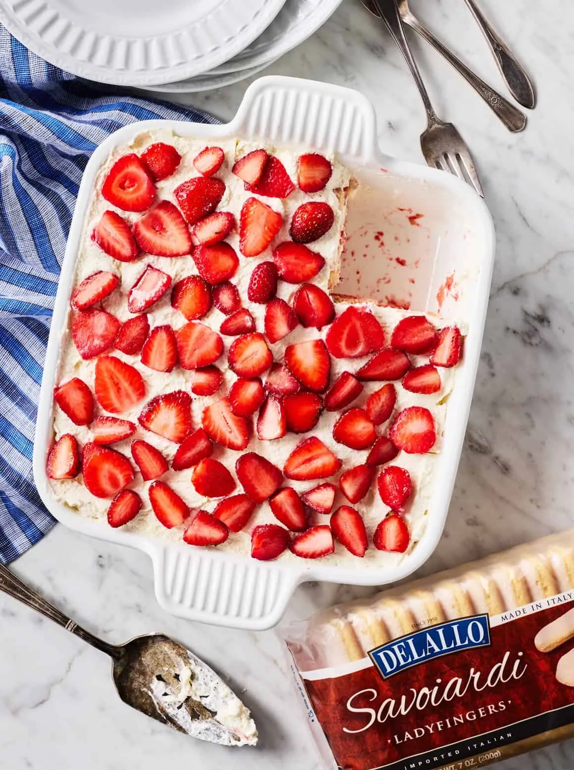 This no-bake strawberry tiramisu is layered with fluffy cream, fresh strawberries, and soft ladyfingers for a dessert that feels fancy but is easy to make. After chilling, the layers become beautifully soft and sliceable, making it perfect for summer parties, make-ahead desserts, or anytime you want something light, fresh, and impressive without turning on the oven.