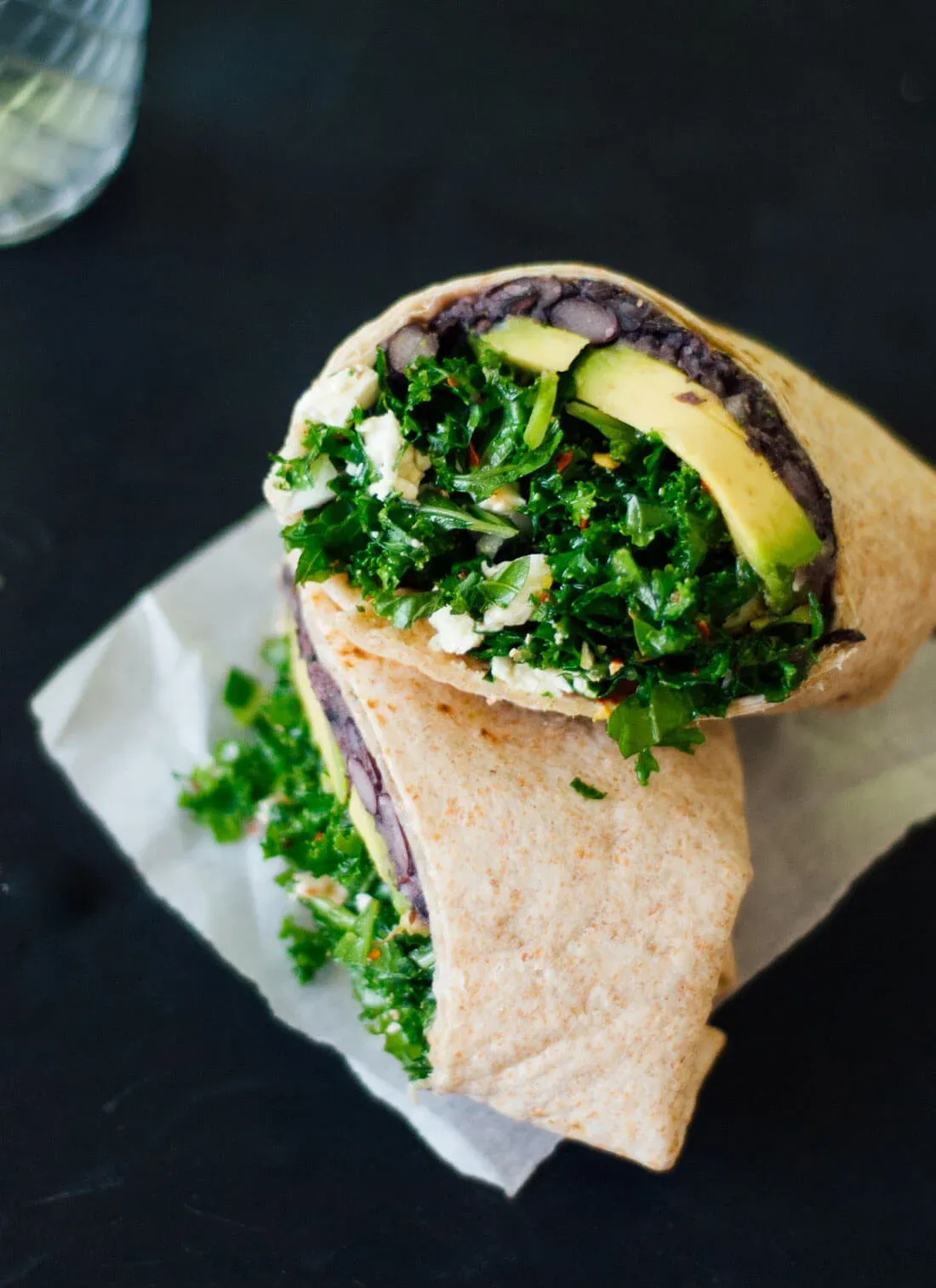 These simple burritos are filled with hearty black beans and lime-marinated kale for a fresh, flavorful twist on a classic. Wrapped in soft flour tortillas, they’re healthy, satisfying, and surprisingly bold despite the short ingredient list. A great go-to when you want an easy burrito that feels nourishing without being complicated.