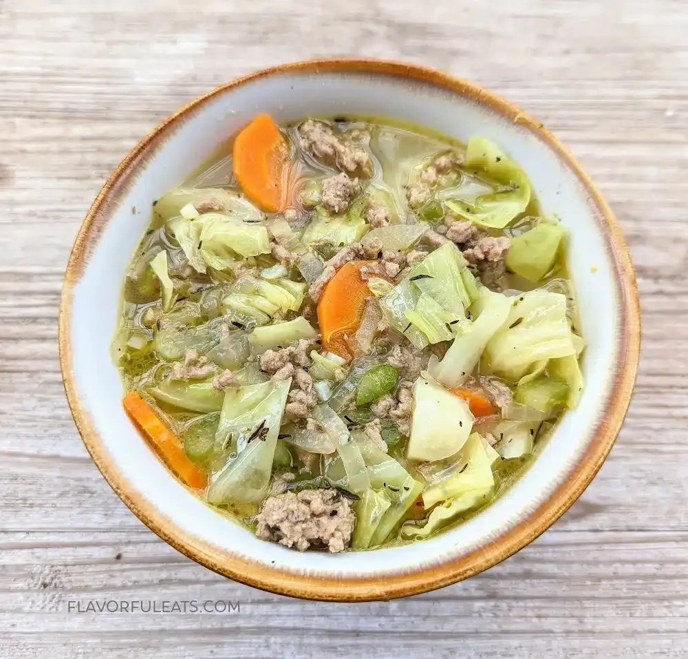 This ground turkey cabbage soup is a simple, one-pot meal that’s both hearty and feel-good. Made with lean ground turkey, tender cabbage, and lots of fresh vegetables, it’s filling without being heavy. An easy family favorite that works just as well for busy weeknights as it does for make-ahead lunches.