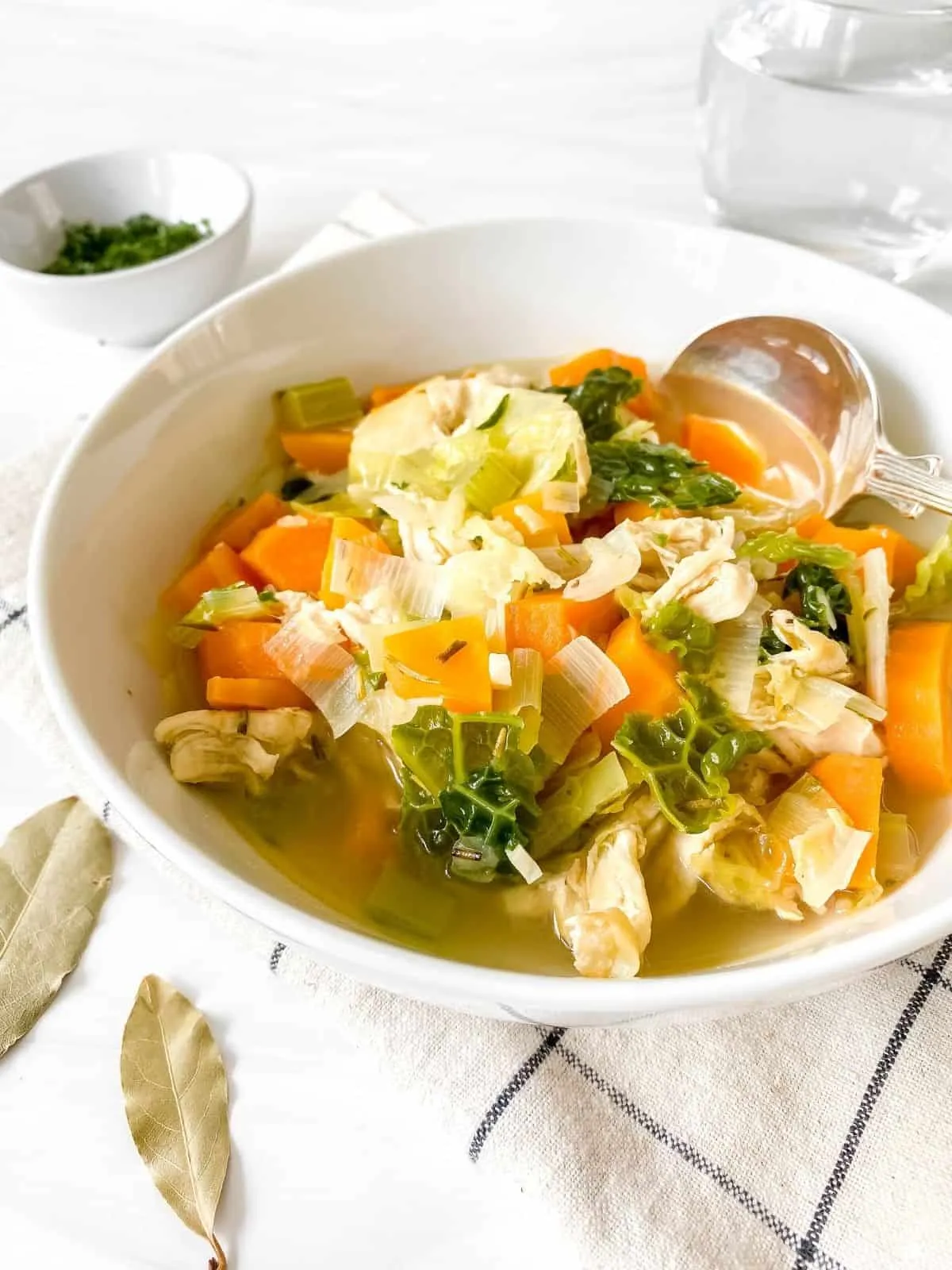 This cozy chicken and cabbage soup is hearty, flavorful, and surprisingly easy to make. Packed with vegetables and herbs, it simmers on the stovetop into a warm, satisfying bowl that works just as well for lunch as it does for a light dinner. Naturally dairy-free and gluten-free, it’s comforting without feeling heavy.