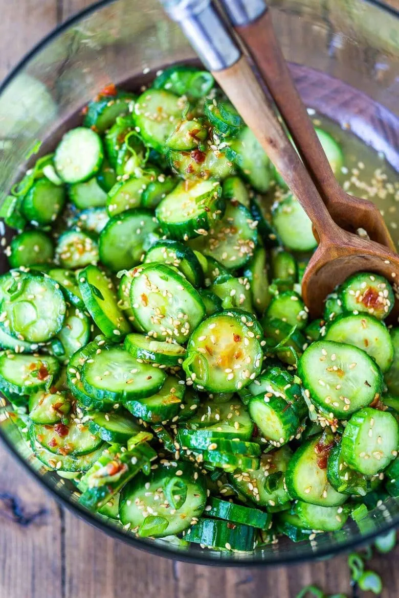 This Asian cucumber salad is cool, crisp, and full of bright flavor. It’s a simple vegan and gluten-free side that pairs beautifully with rice bowls, grilled dishes, or quick weeknight meals when you want something fresh on the plate.