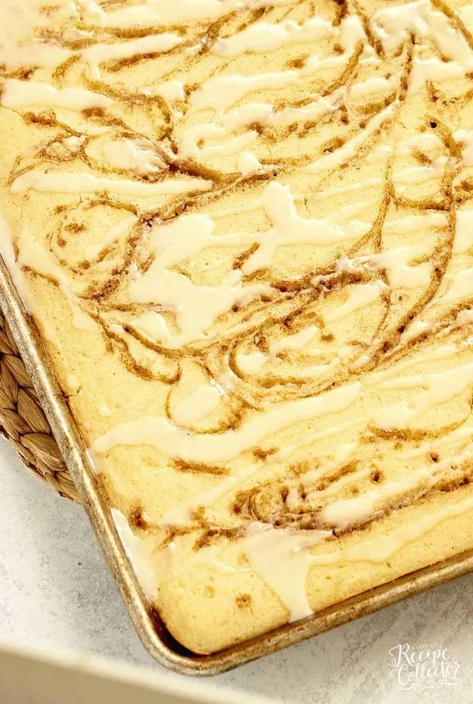 These cinnamon swirl sheet pan pancakes make feeding a crowd feel extra special with hardly any extra effort. A sweet cinnamon sugar swirl runs through the pancakes, then everything gets finished with a simple glaze for that bakery-style feel. Easy, cozy, and perfect when you want breakfast to feel like a treat without flipping a single pancake.