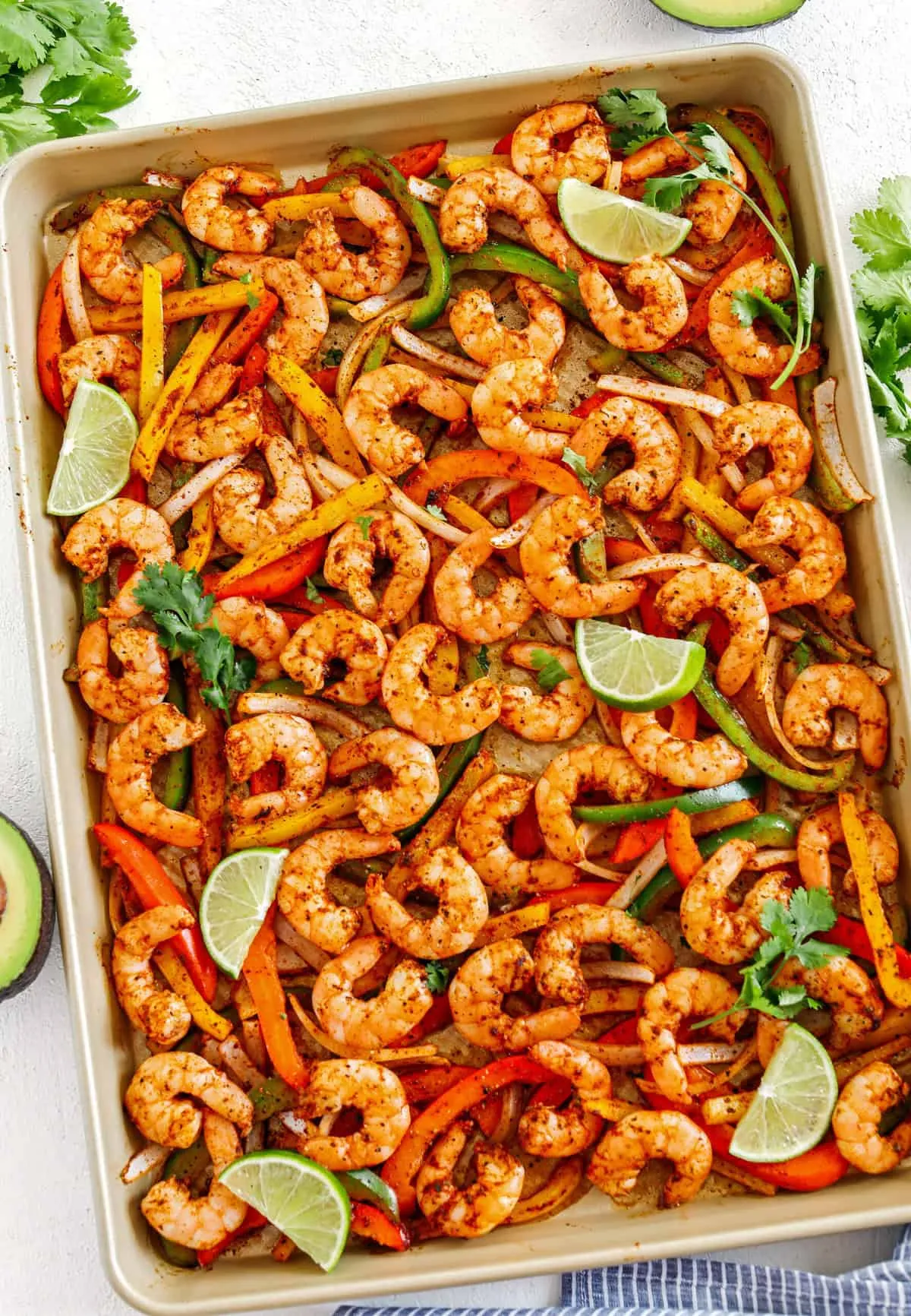 These sheet pan shrimp fajitas are quick, flavorful, and perfect for busy nights. Everything cooks on one pan in under 20 minutes, making them an easy, healthy dinner with classic fajita flavors. They’re also great for meal prep, especially if you want something fast and fresh ready to go for the week.