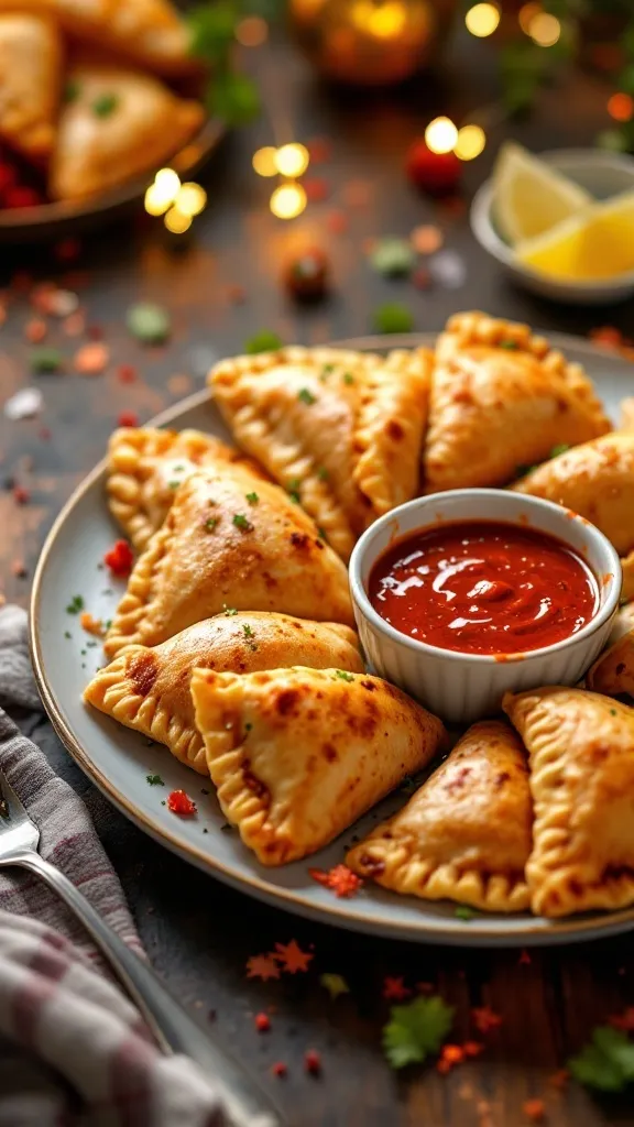 Beef Empanadas with Spicy Dipping Sauce