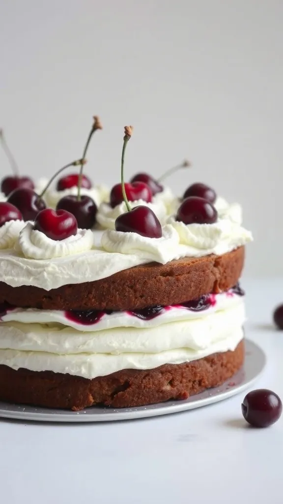 This Black Forest Cake is a chocolate lover’s dream! With rich chocolate sponge layers, fluffy whipped cream, and juicy cherries, every bite is decadent and delicious. Whether you’re making it for a birthday, a holiday, or just because you love cherries and chocolate together, this classic German dessert is always a winner.