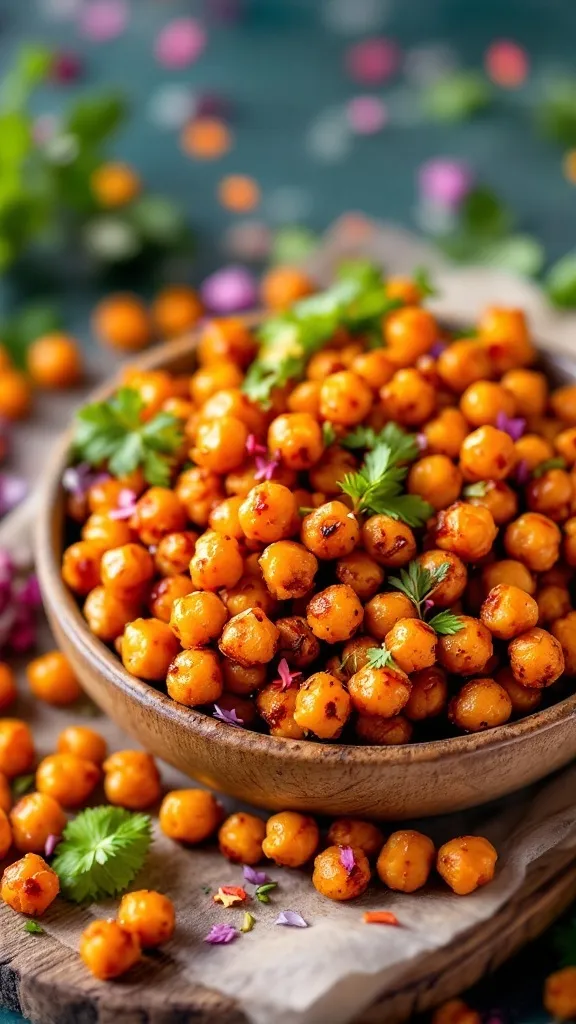 Chili Lime Roasted Chickpeas