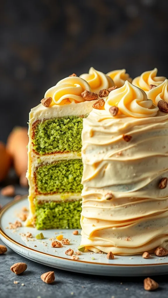 Soft, nutty, and full of rich pistachio flavor, this Pistachio Cake is a showstopper! With its naturally green hue, tender crumb, and silky buttercream frosting, this cake is perfect for birthdays, special occasions, or just when you're craving something a little different. If you're a fan of pistachios, this dessert is a must-try!