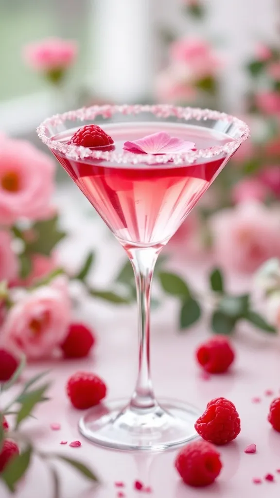 If there was ever a cocktail that screamed romance in a glass, it’s the Raspberry Rose Martini. It’s fruity, floral, and just the right balance of sweet and tart—basically, if a cocktail could wear a silky red dress, this would be the one. Perfect for date night, Galentine’s, or anytime you want a fancy-but-easy drink that looks as good as it tastes.